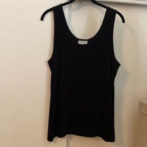 CHico’s Black Travelers tank Size 2
